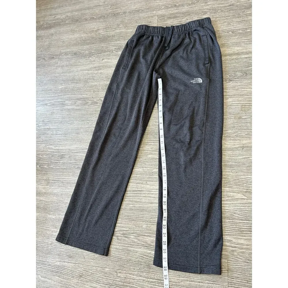 The North Face Mens Small Grey Fleece Sweatpant Open Bottom Straight Leg Lounge⁠